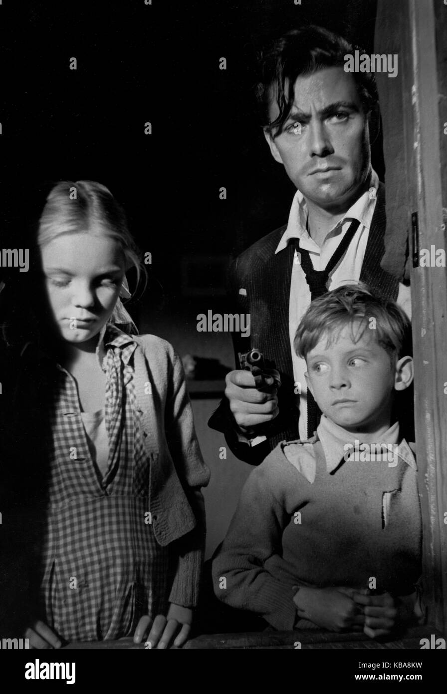 L'homme sombre, alias : Der Mann in Schwarz, Großbritannien 1951, Regie : Jeffrey Dell, acteurs : Maxwell Reed Banque D'Images