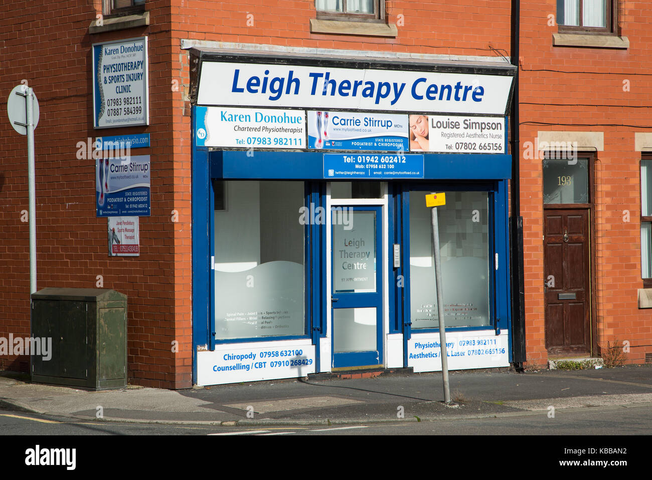 Leigh Therapy Center de Leigh, England, UK Banque D'Images