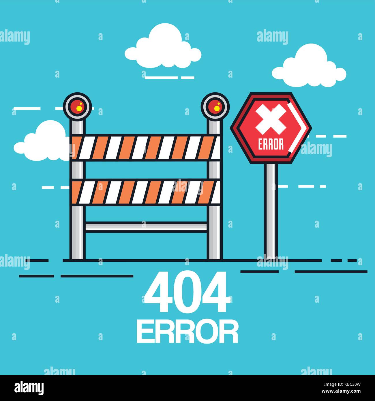 404 icônes d'erreur de connexion Illustration de Vecteur