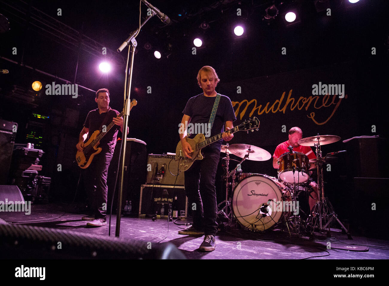 Le groupe de rock alternatif américain Mudhoney donne un concert au Parkteatret à Oslo. Ici, le chanteur et musicien Mark Arm est vu en direct sur scène. Norvège, 21/07 2016. Banque D'Images