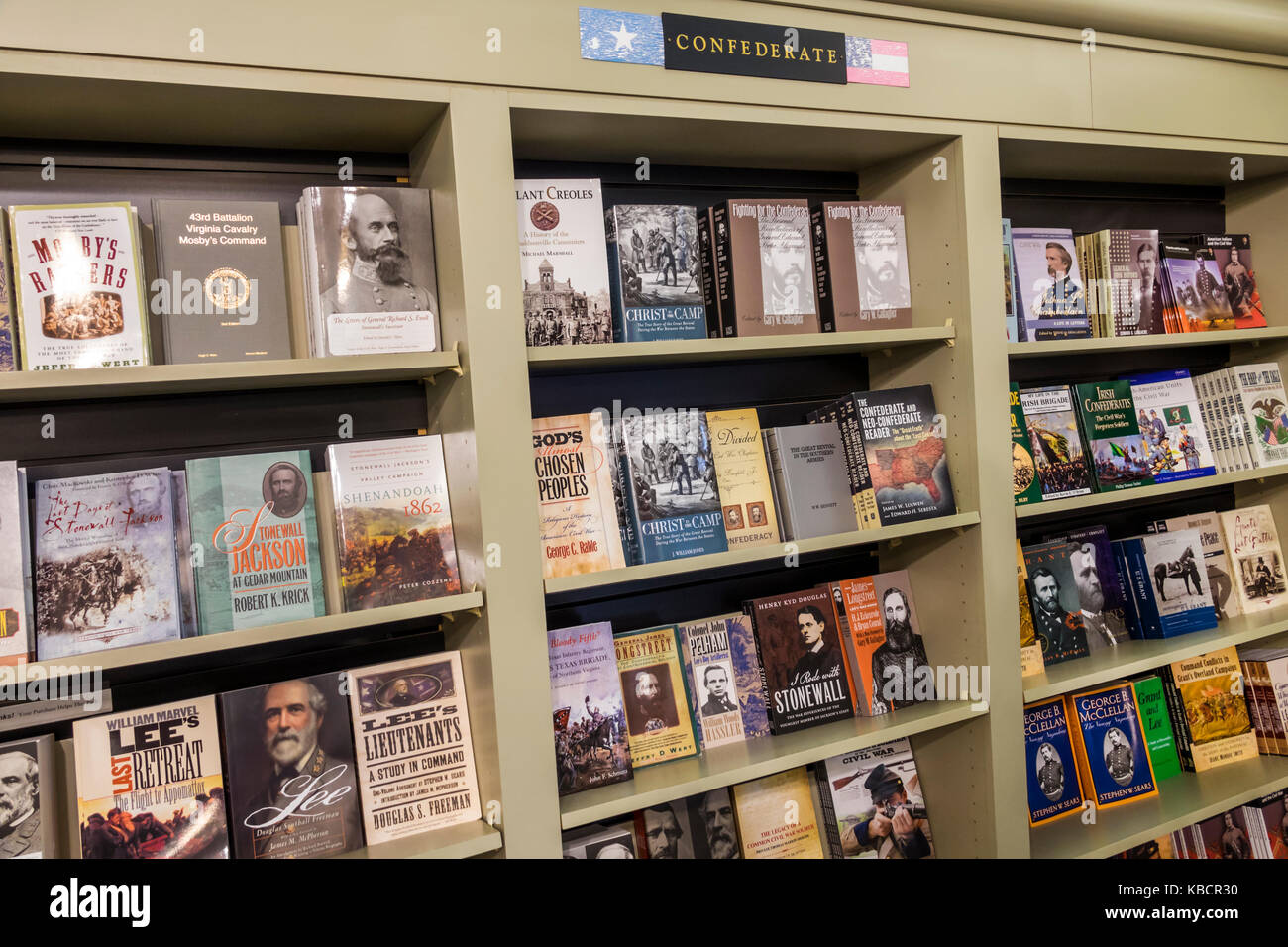Fredericksburg Virginia, Fredericksburg Battlefield Visitor Center, Guerre de Sécession, histoire, exposition collection shopping shoppers shopping magasins Banque D'Images