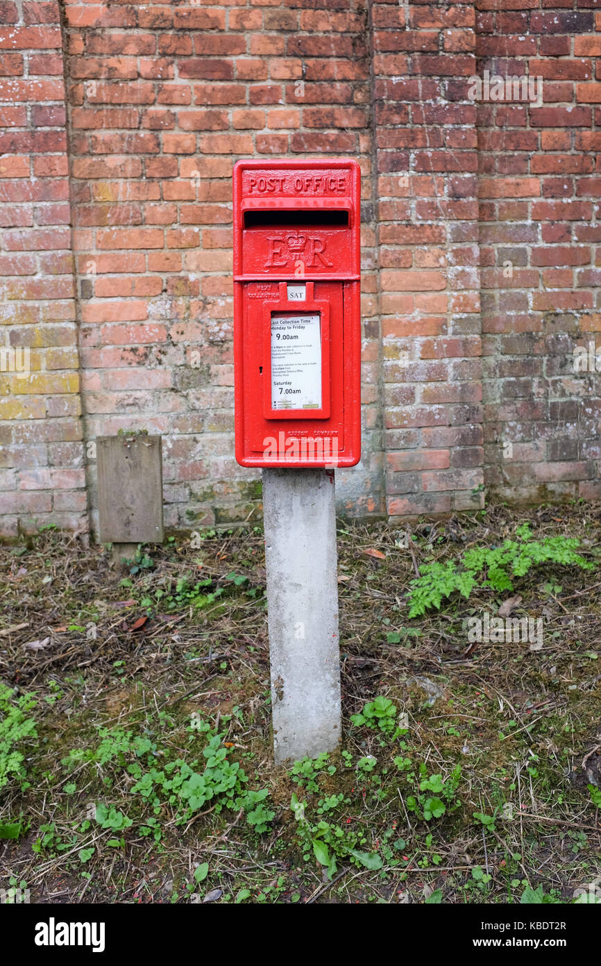 Un post rouge fort en Angleterre. Banque D'Images