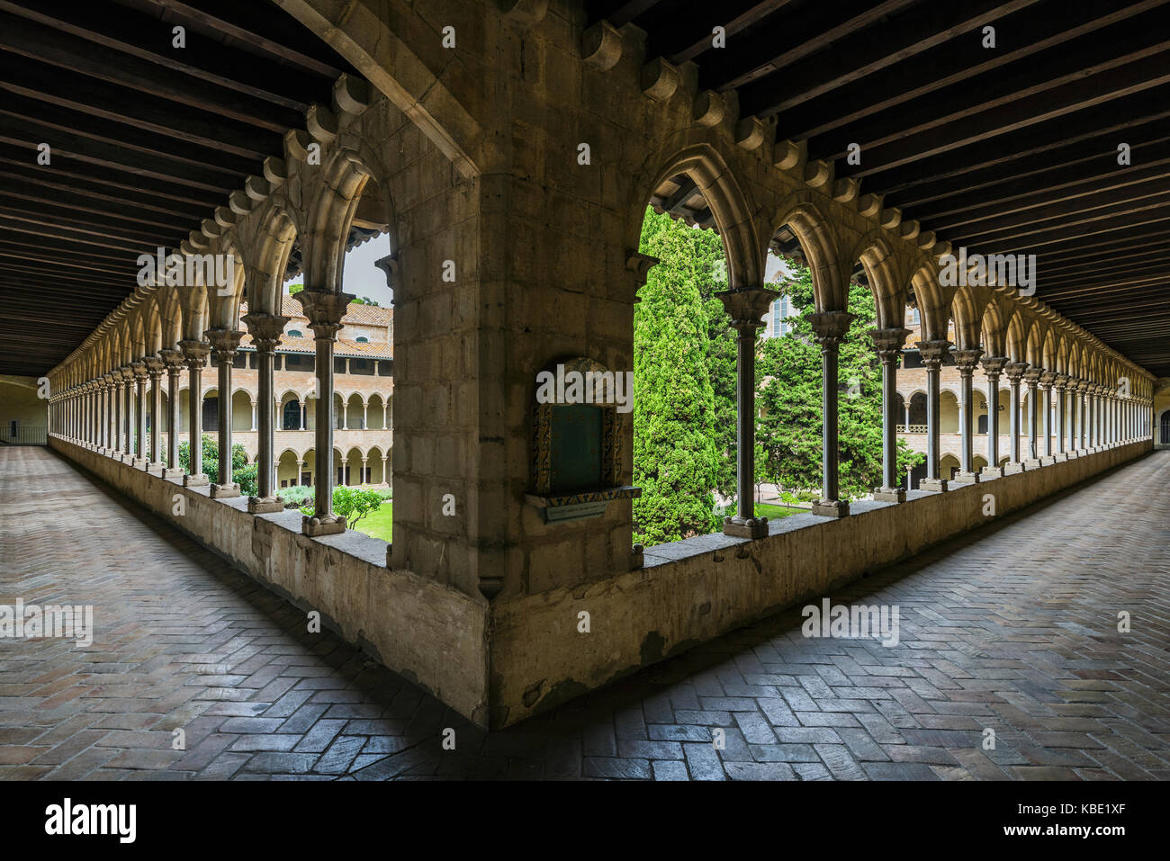 Le Monastère de Pedralbes, Gothique de Barcelone, Catalogne, Espagne Banque D'Images