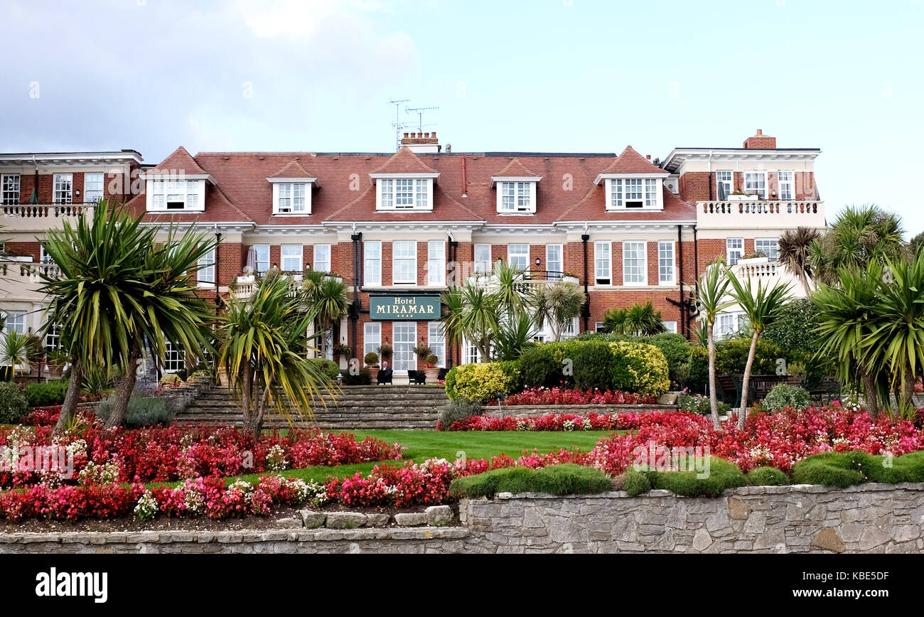 Septembre 2017 bournemouth - l'hôtel Miramar Banque D'Images