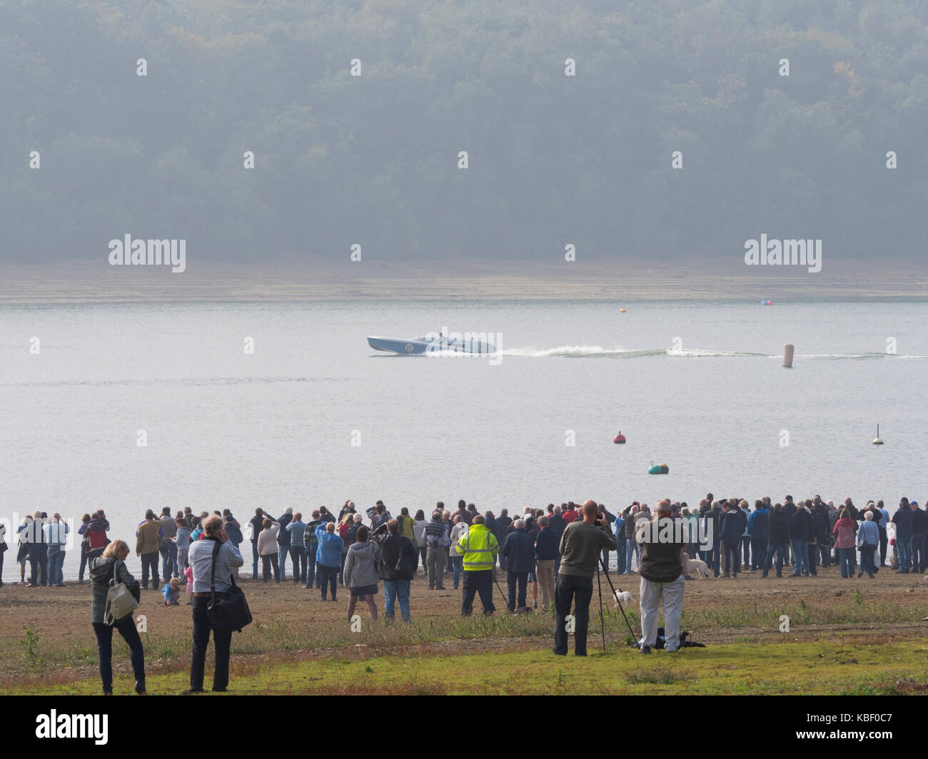 Bluebird K3 speed test - 23 septembre 2017 - Bewl Water Banque D'Images