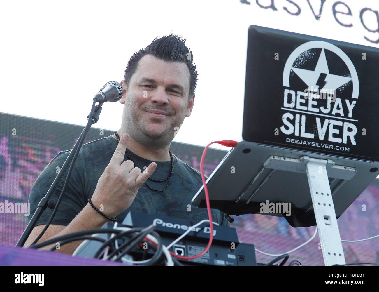 Las Vegas, Nevada, États-Unis. 29 septembre 2017. Dee Jay Silver sur scène pour la route 91 Harvest concert Festival - VEN, Las Vegas Village, Las Vegas, NV 29 septembre 2017. Crédit : JA/Everett Collection/Alay Live News Banque D'Images