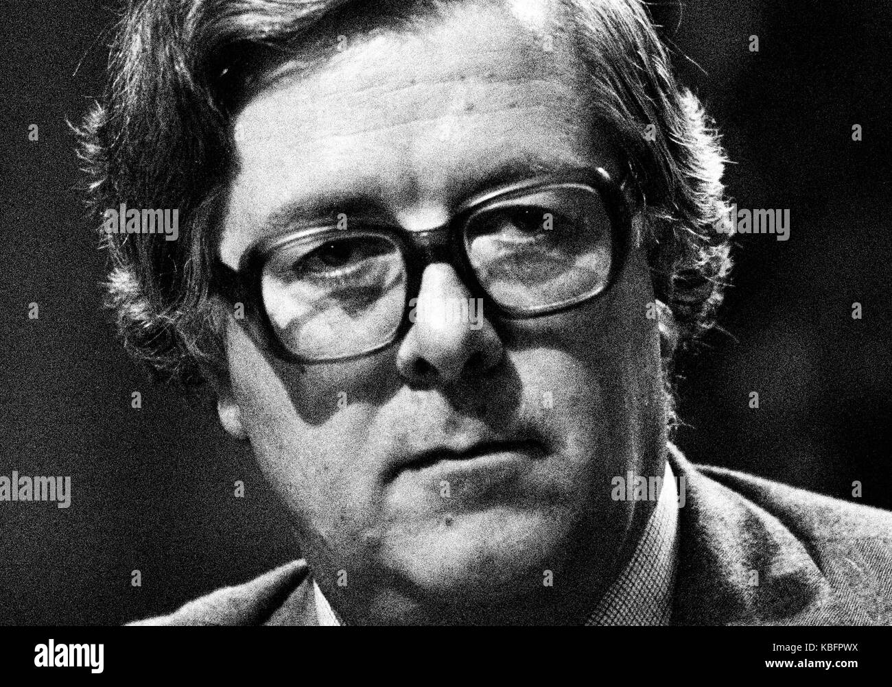 Richard Edward Geoffrey Howe, le Baron Howe d'Aberavon, CH, PC, QC, connu de 1970 à 1992, Sir Geoffrey Howe, était un homme politique conservateur britannique. Image exclusive 1990 David Cole - Portrait Presse Archives Service Banque D'Images
