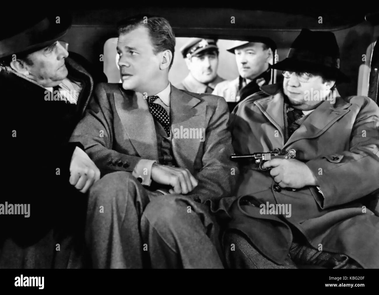 UN VOYAGE DANS LA PEUR 1943 RKO radio Pictures film avec Joseph Cotten Banque D'Images