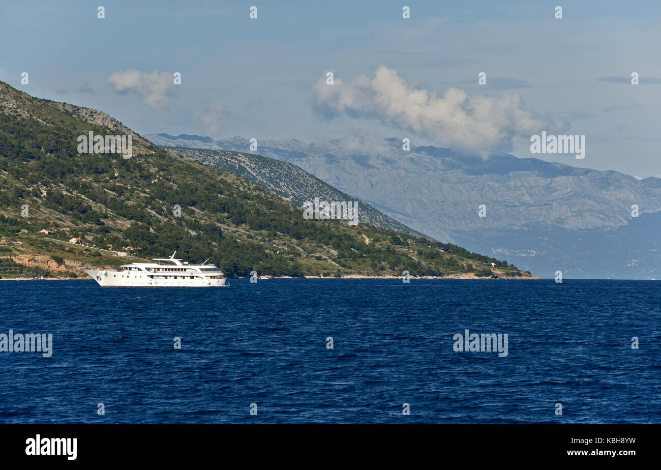 Les îles croates dans la mer Adriatique Banque D'Images