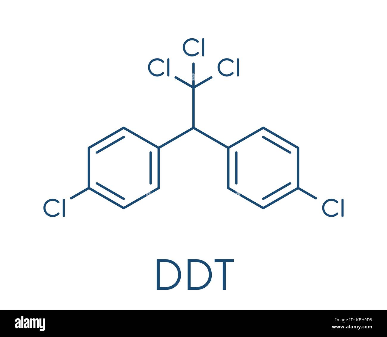 Le DDT (dichlorodiphényltrichloroéthane). molécule pesticide controversé, utilisé dans l'agriculture et de la lutte contre le paludisme la lutte contre les vecteurs de maladies. formule topologique. Illustration de Vecteur Le DDT (dichlorodiphényltrichloroéthane). molécule pesticide controversé, utilisé dans l'agriculture et de la lutte contre le paludisme la lutte contre les vecteurs de maladies. formule topologique. Illustration de Vecteur