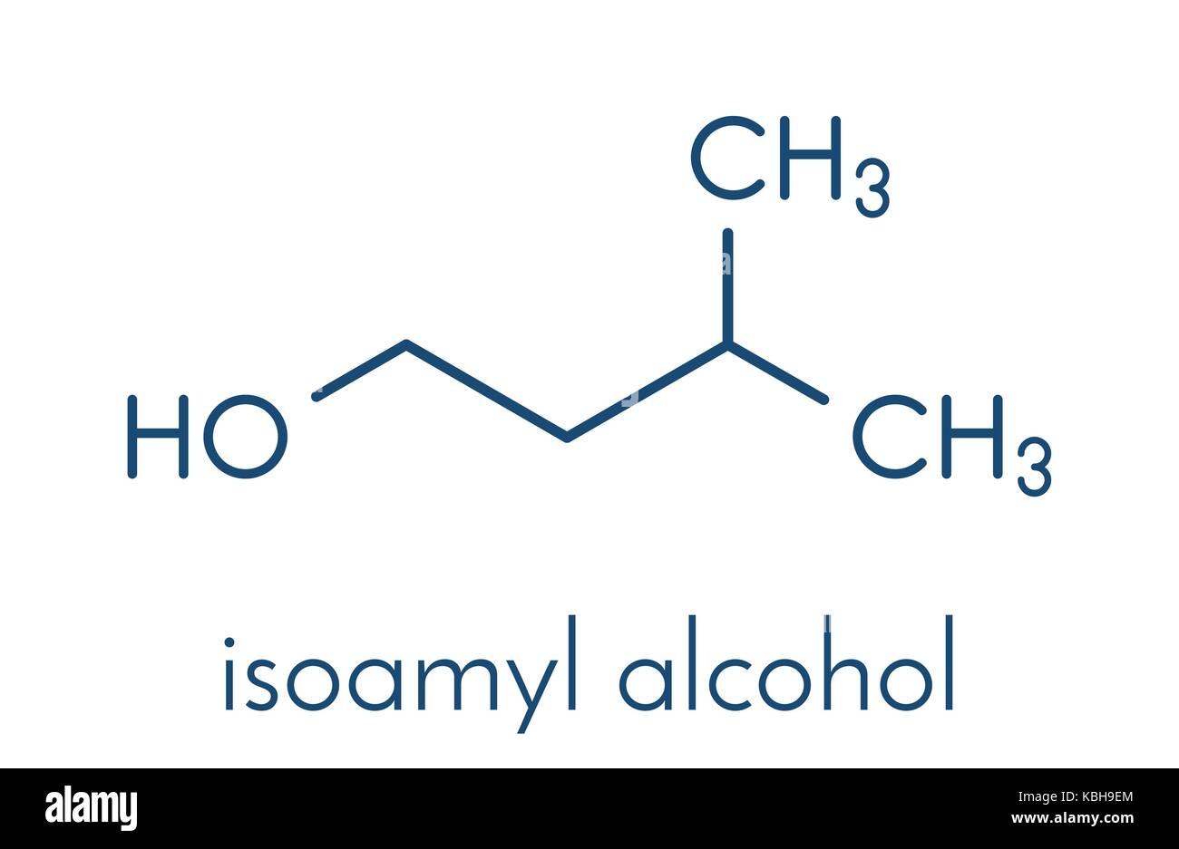 Molécule d'alcool isoamylique. formule topologique Image Vectorielle Stock  - Alamy
