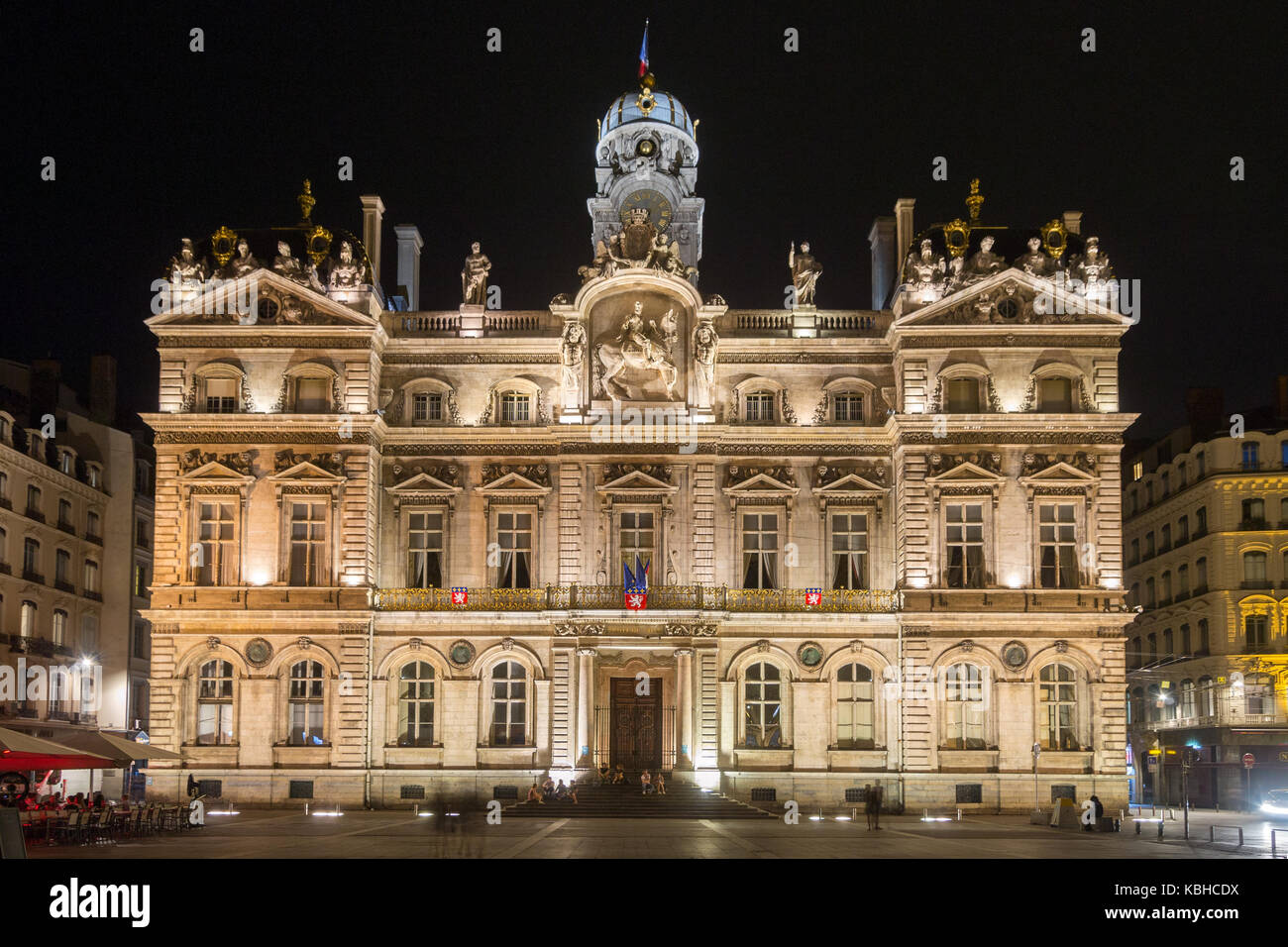 Hallo Ville de Lyon, France Banque D'Images