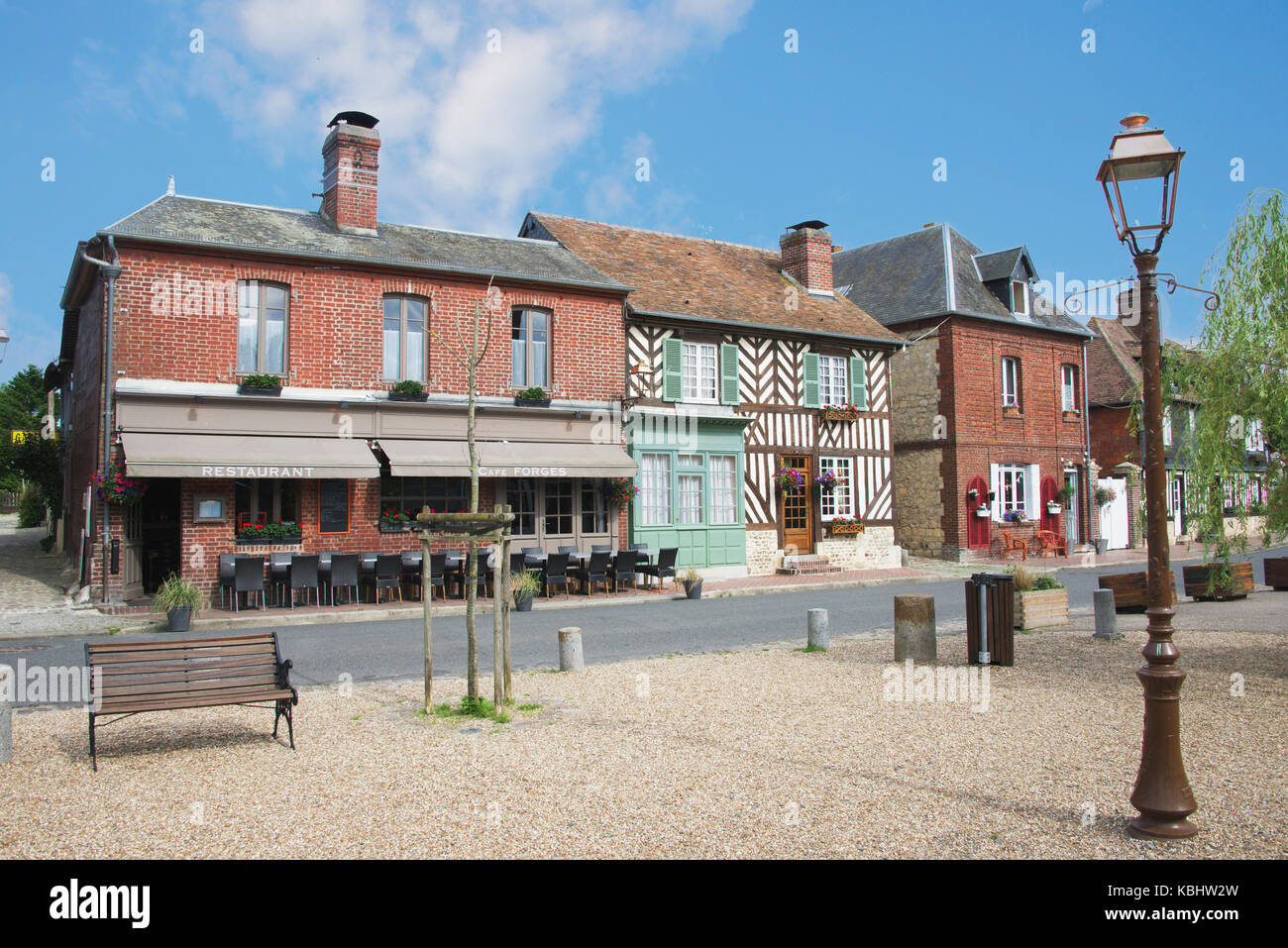 Beuvron-en-Auge Calvados Normandie France Banque D'Images