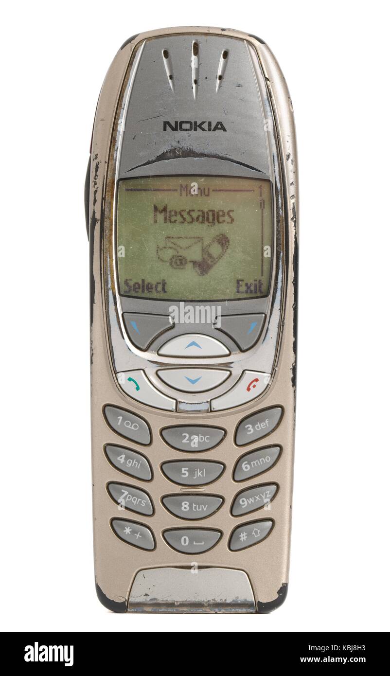 Nokia Téléphone Portable Vieux Modèle Keypads Image stock - Image du