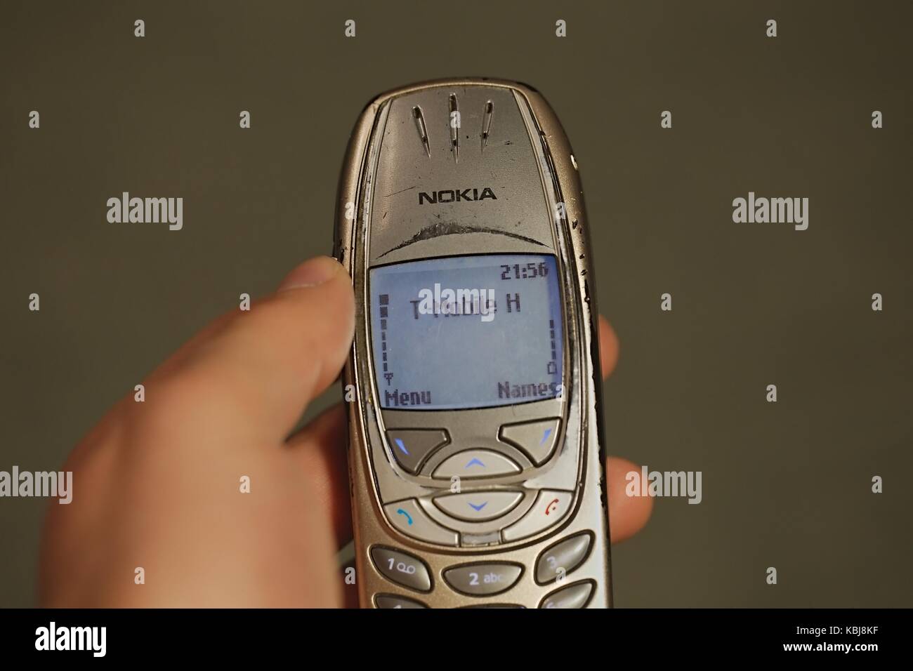 Ancien téléphone mobile Nokia Banque D'Images