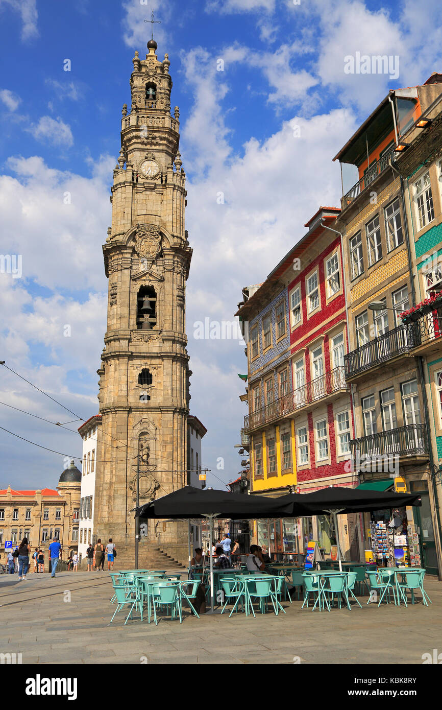 Torre dos Clerigos à Porto, Portugal Banque D'Images