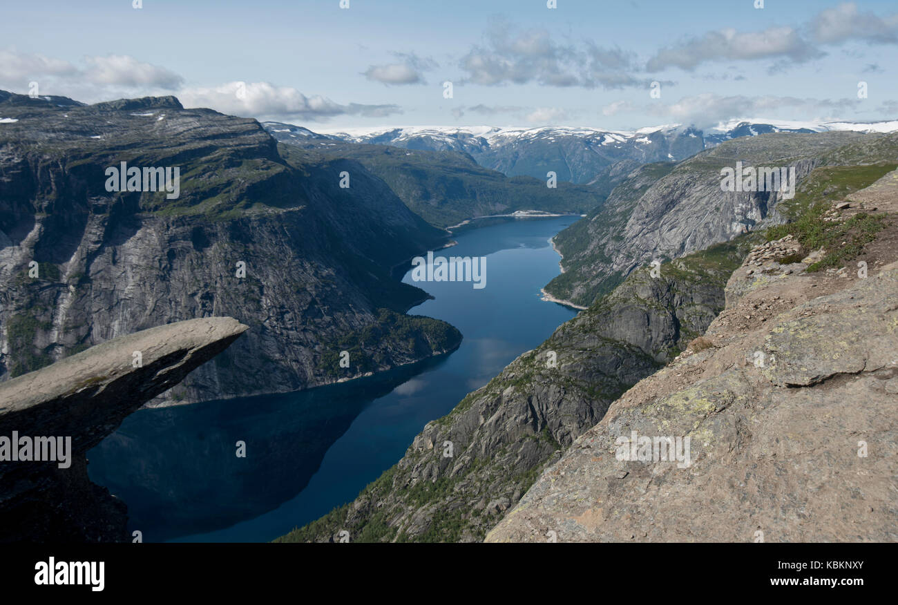 Trolltunga, Norvège Banque D'Images