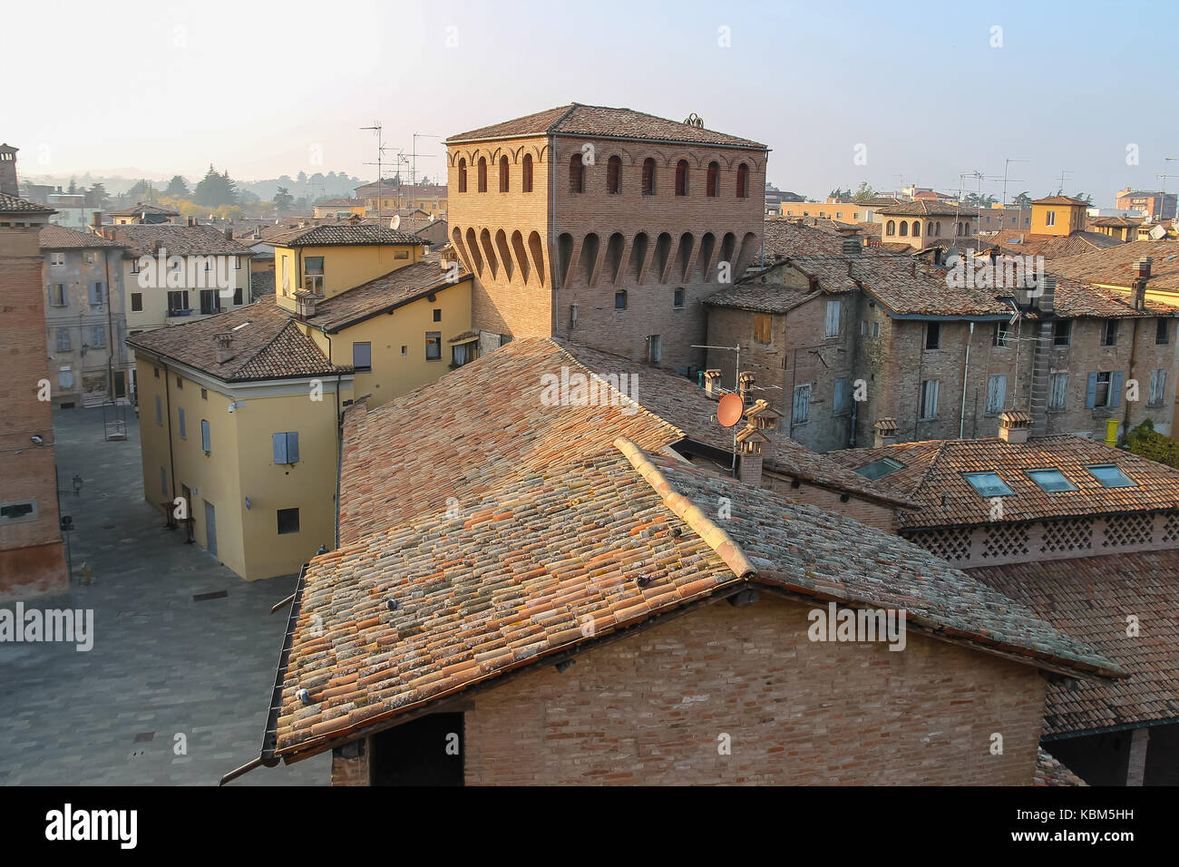 Centre-ville historique de Vignola, italie Banque D'Images