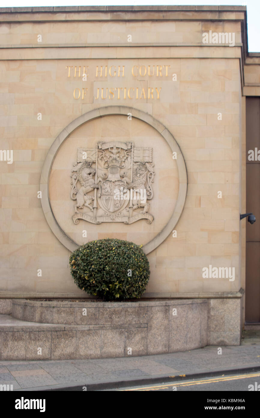 Close-up de joint sur high court of justiciary, mart Street, Glasgow, Scotland Banque D'Images