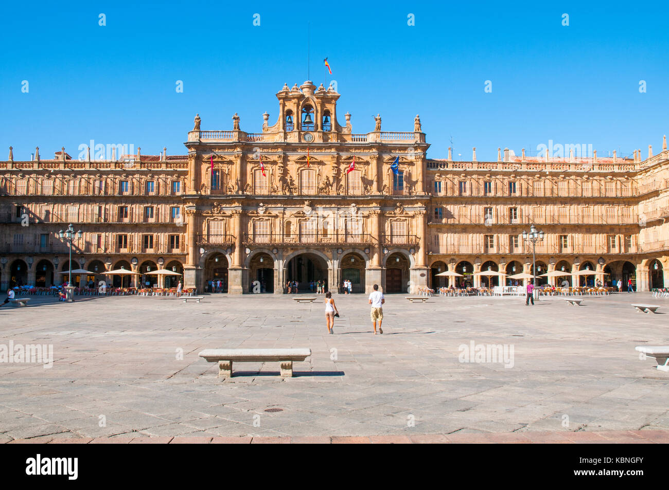 Plaza Mayor. Salamanque, Espagne. Banque D'Images