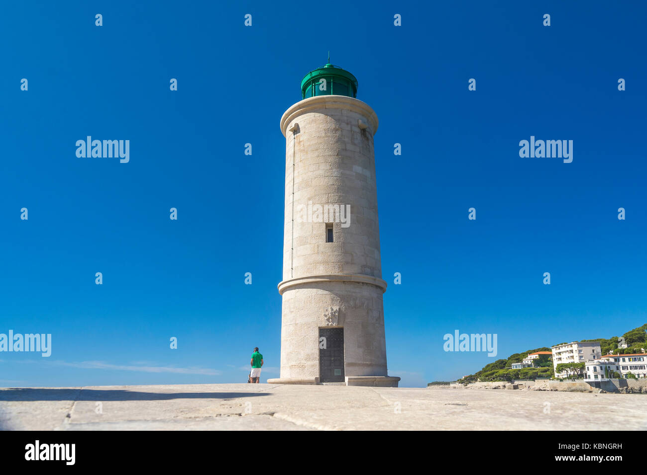 Cassis,france-août 10,2016le phare de cassi-france au cours d'une journée d'été. Banque D'Images
