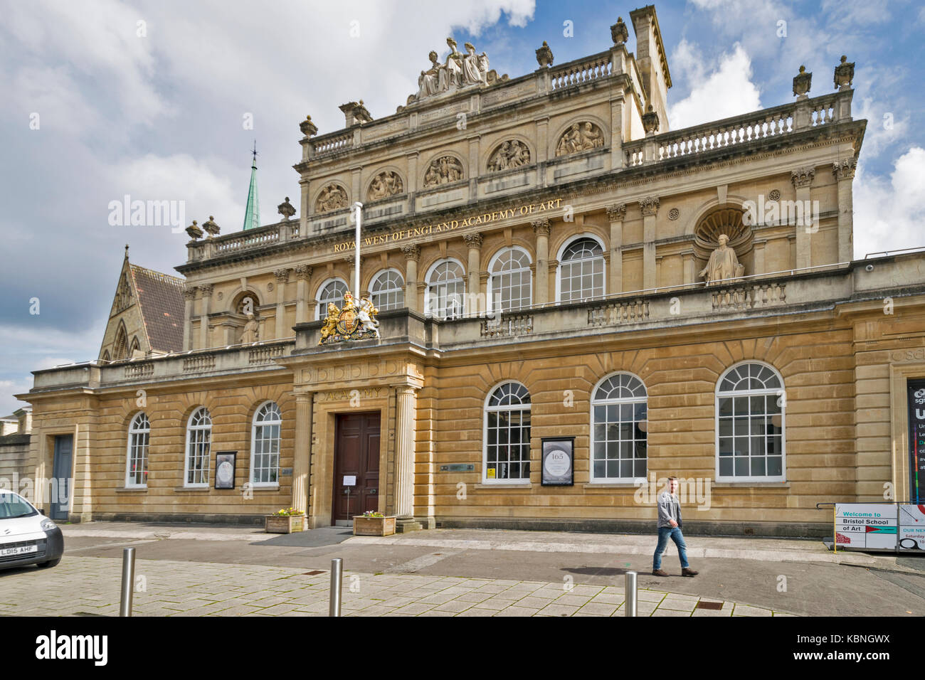 Le CENTRE-VILLE DE BRISTOL EN ANGLETERRE L'ÉCOLE D'ART DE BRISTOL SUR QUEENS ROAD OU ROYAL WEST OF ENGLAND ACADEMY OF ART Banque D'Images