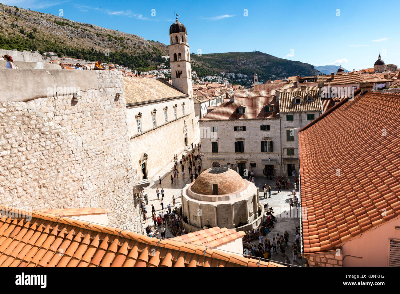 La vieille ville de Dubrovnik Banque D'Images