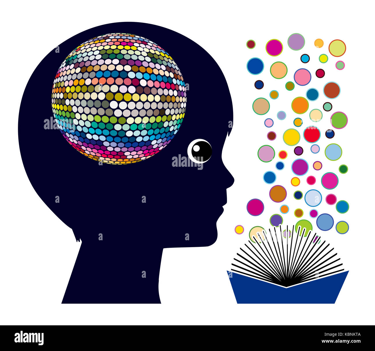 Stimulation cognitive et le développement du cerveau pour les enfants dans l'éducation de la petite enfance Banque D'Images