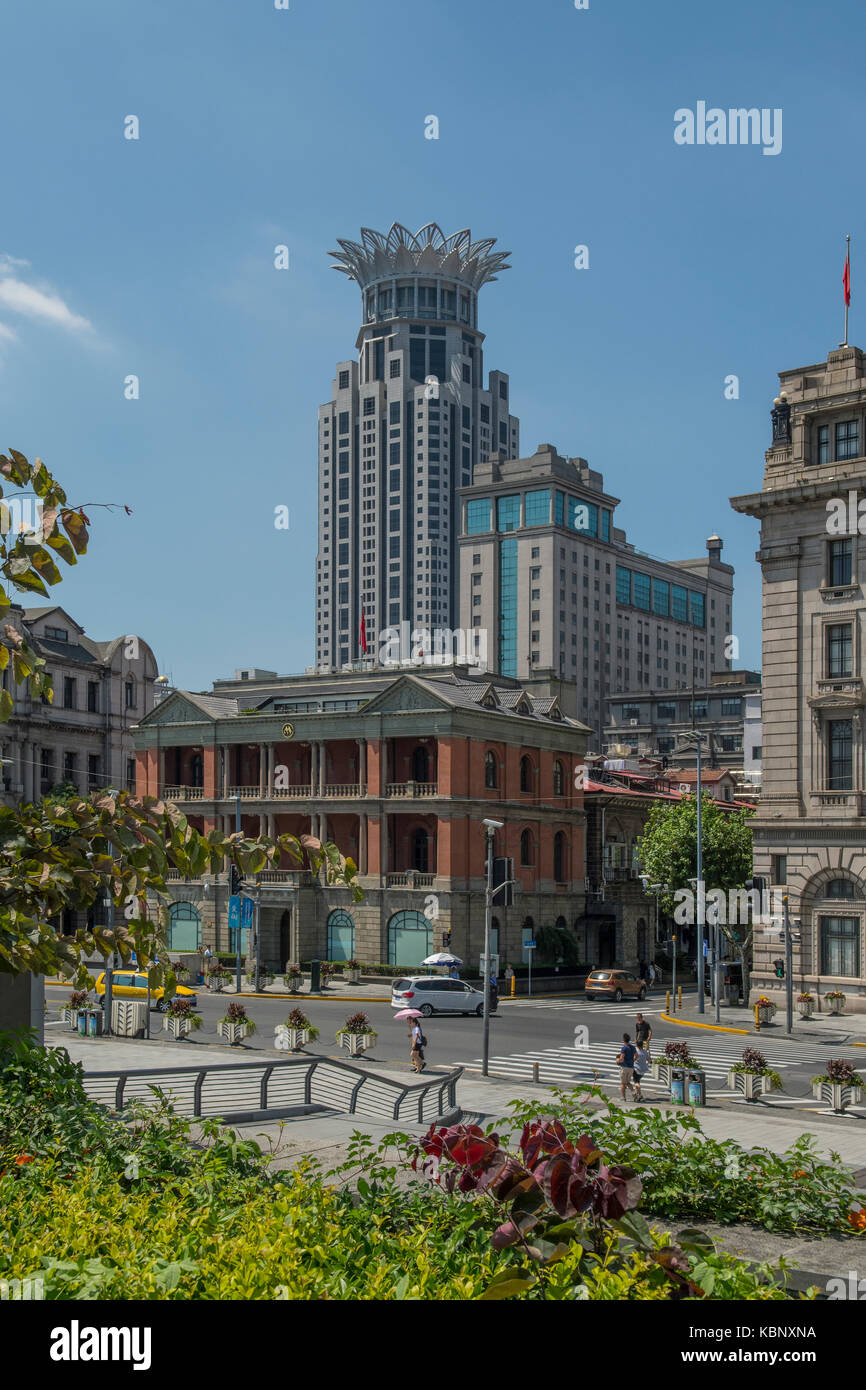 Centre financier Bund, Shanghai, Chine Banque D'Images