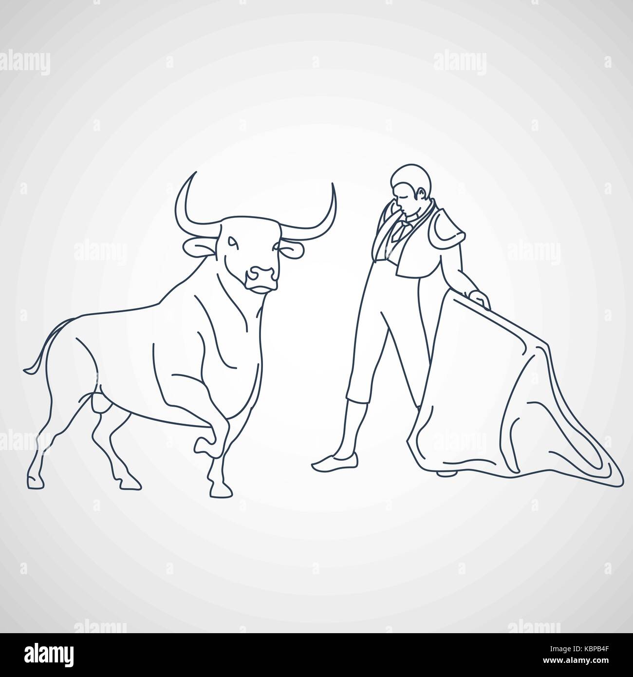 Bull fighting icône vecteur illustration Illustration de Vecteur