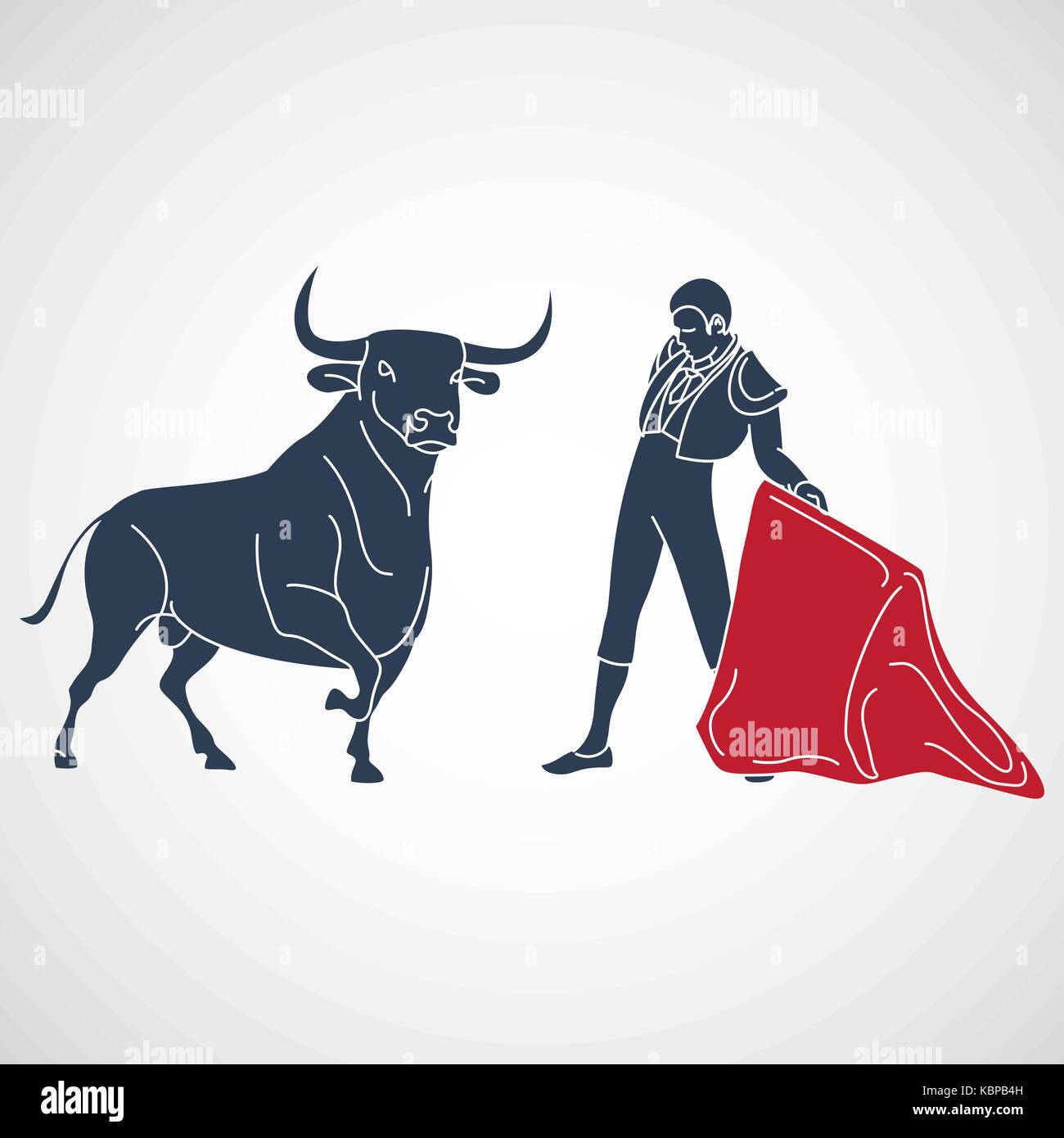 Bull fighting icône vecteur illustration Illustration de Vecteur