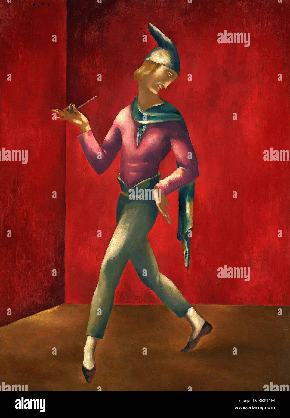 Zak Pierrot peut faire référence à une figure, une œuvre ou une interprétation artistique d'un personnage nommé Pierrot, souvent associée à des expressions théâtrales ou artistiques sous diverses formes, y compris les arts de la performance Banque D'Images