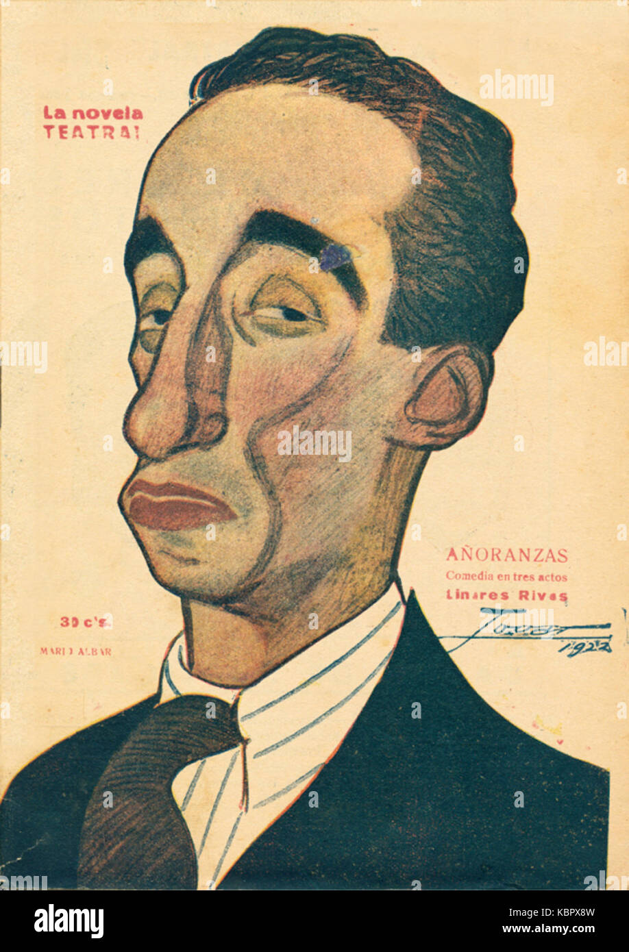 1922 0723, La Novela Teatral, Mario Albar, Tovar Banque D'Images