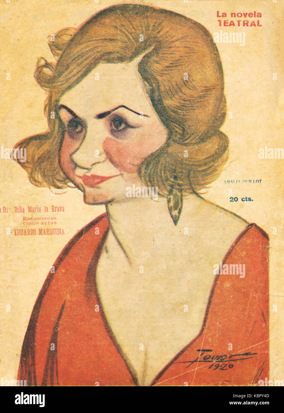 1920 0606, La Novela Teatral, Amalia Guillot, Tovar Banque D'Images