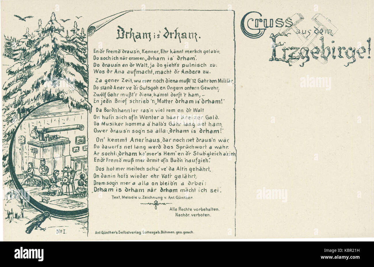 Je Drham drham' est 1896 Banque D'Images