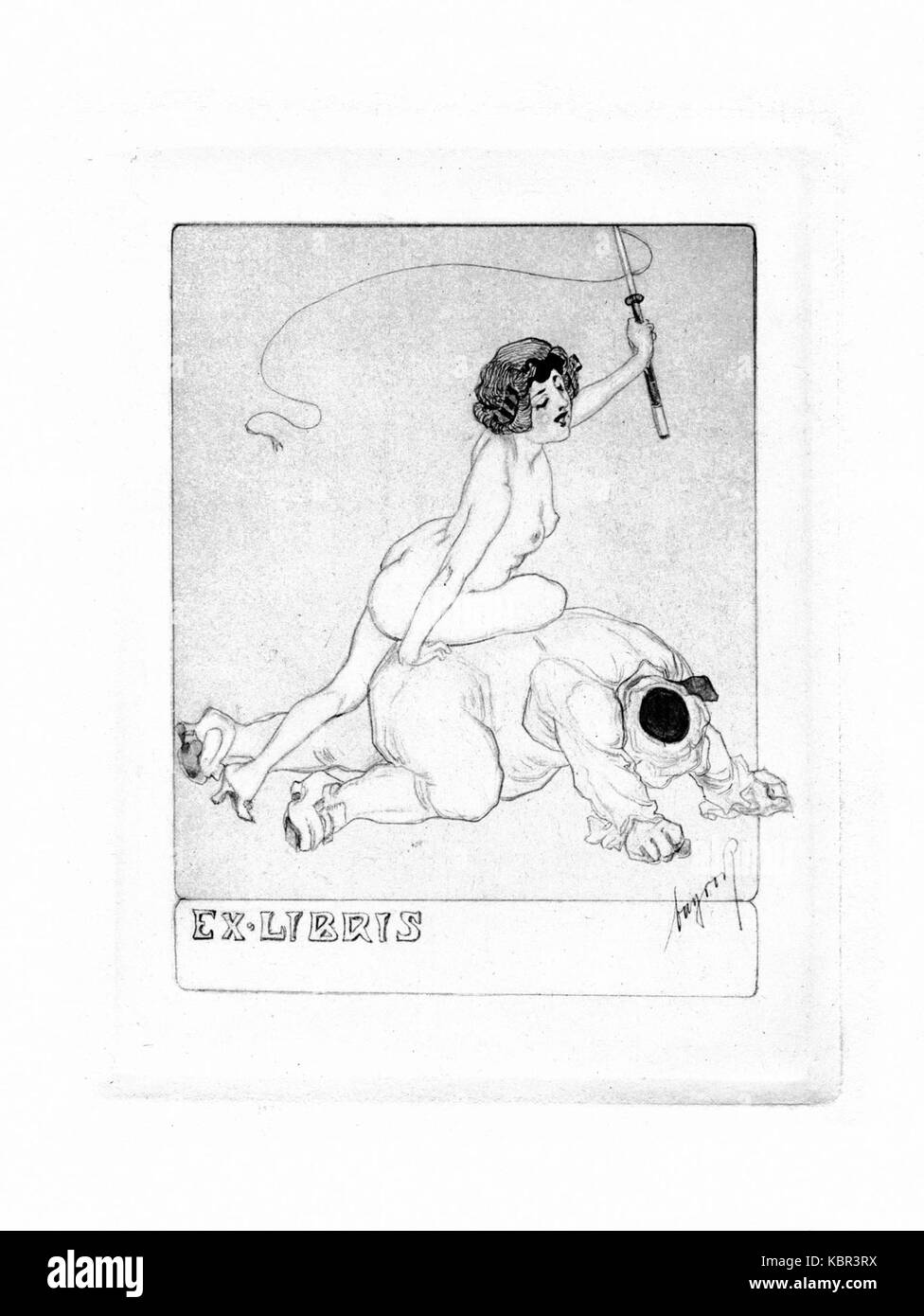 Franz von Bayros Ex libris allgemein 05 Banque D'Images