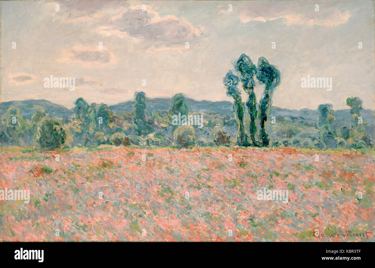 Claude Monet, champ de coquelicots Banque D'Images