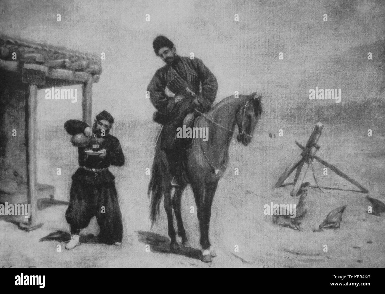 A. Mrevlishvili. Sur la route. 1903 Banque D'Images