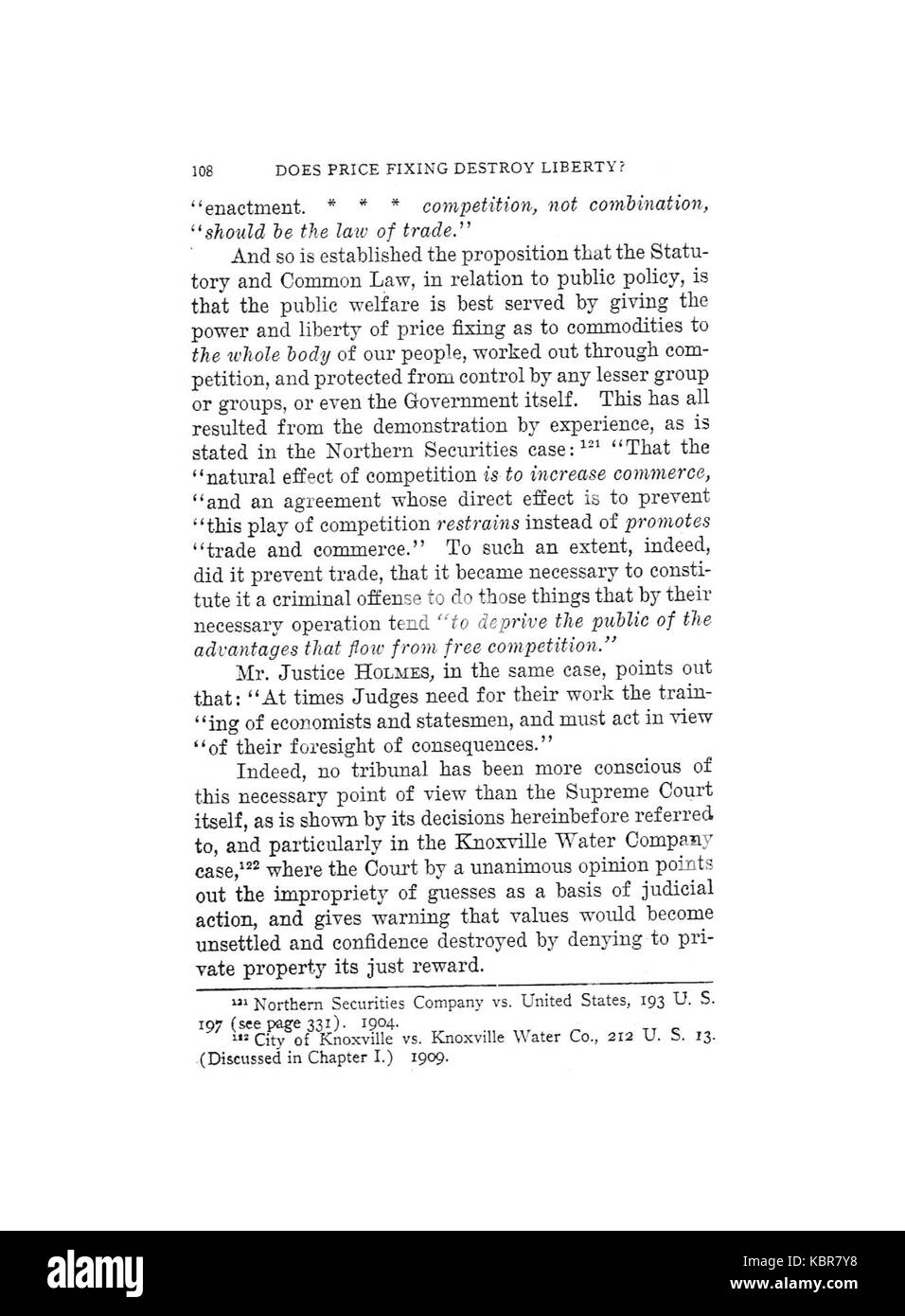 Earle, la fixation des prix ne détruire la liberté, 1920, 108 Banque D'Images