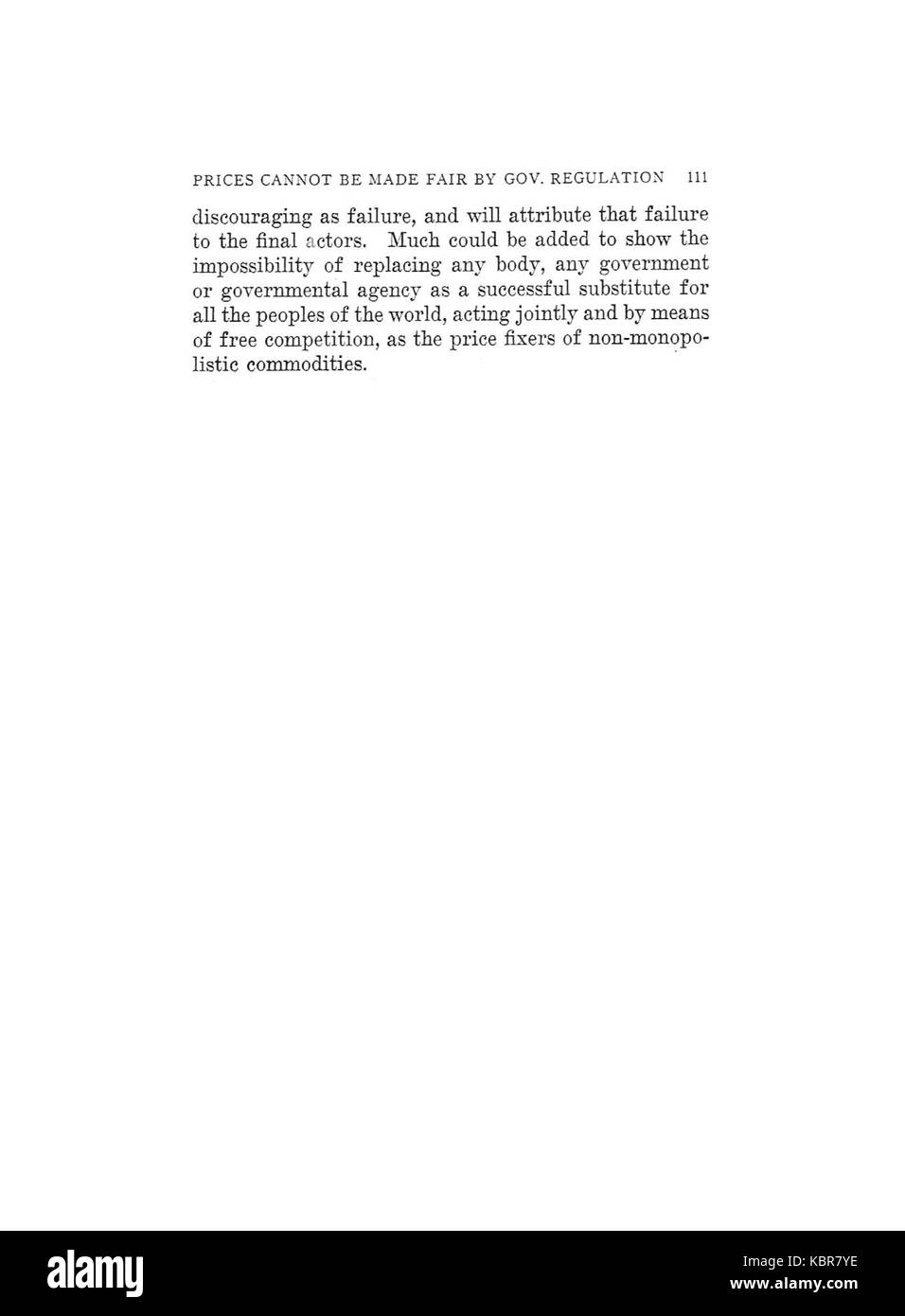 Earle, la fixation des prix ne détruire la liberté, 1920, 111 Banque D'Images