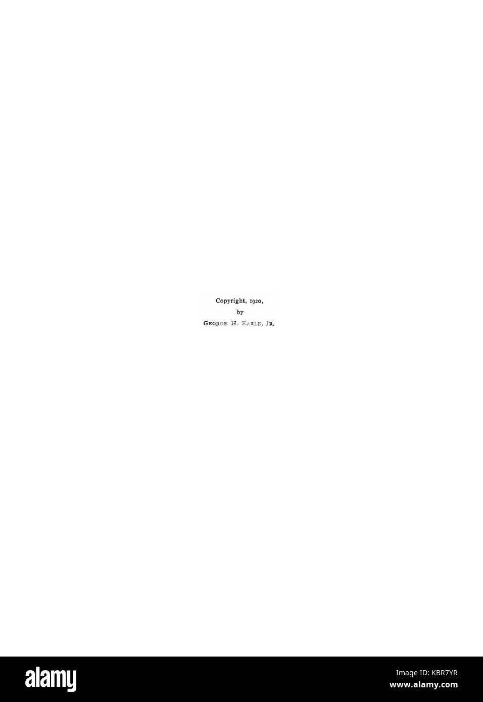 Il s'agit d'une publication de 1920 d'Earle qui traite de la question de la fixation des prix et de son impact sur la liberté. Il discute probablement des perspectives économiques ou politiques sur la réglementation et les marchés libres. Banque D'Images
