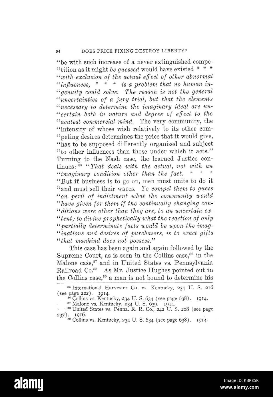 Dans cette publication de 1920, Earle examine l'impact de la fixation des prix sur la liberté économique, discutant des conséquences potentielles de la manipulation des prix sur la liberté du marché. Banque D'Images