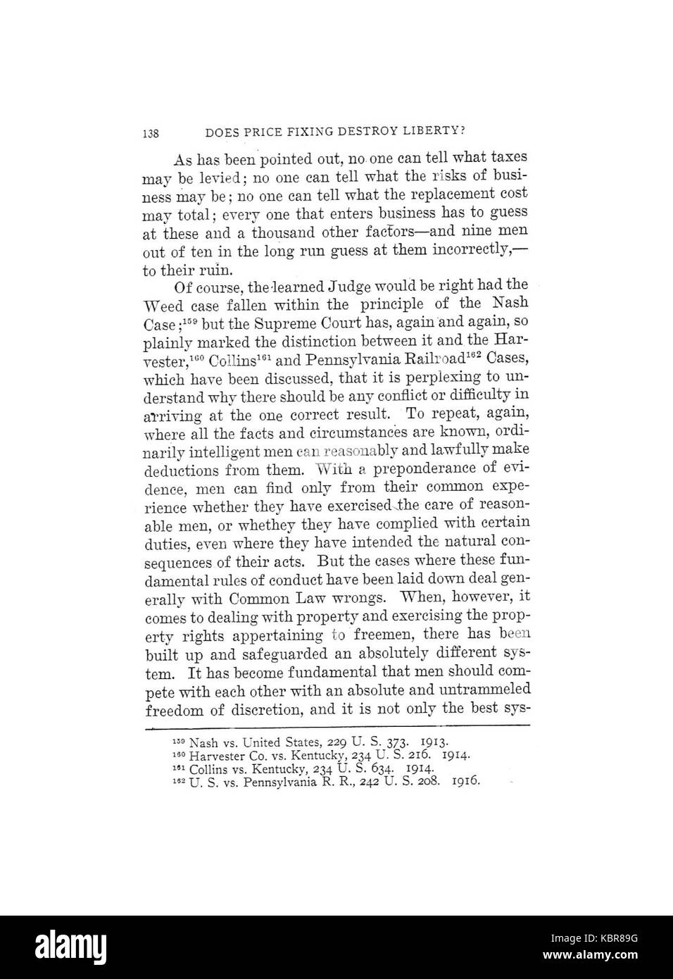 Earle, la fixation des prix ne détruire la liberté, 1920, 138 Banque D'Images