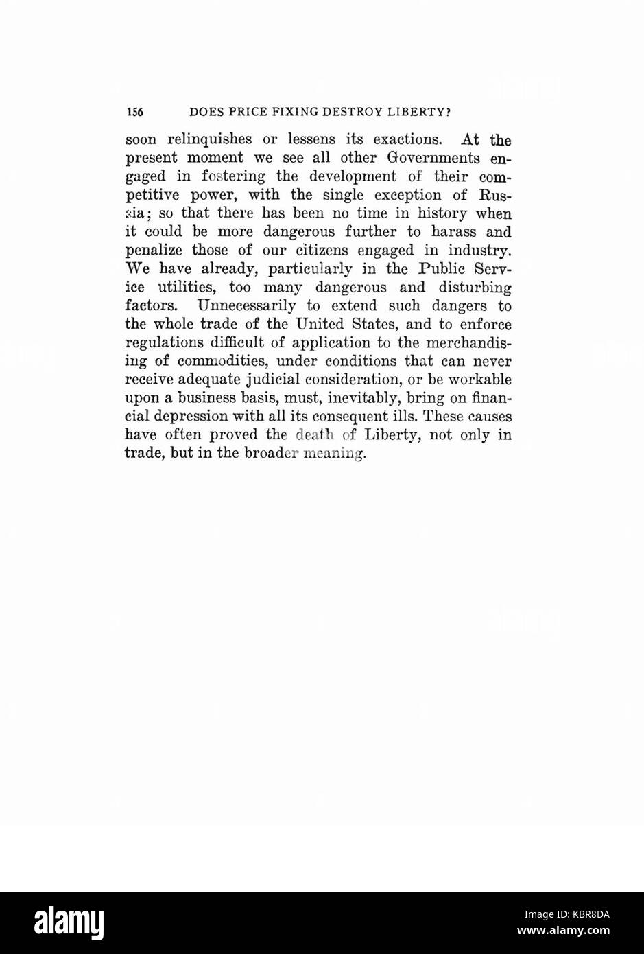 Earle, la fixation des prix ne détruire la liberté, 1920, 156 Banque D'Images