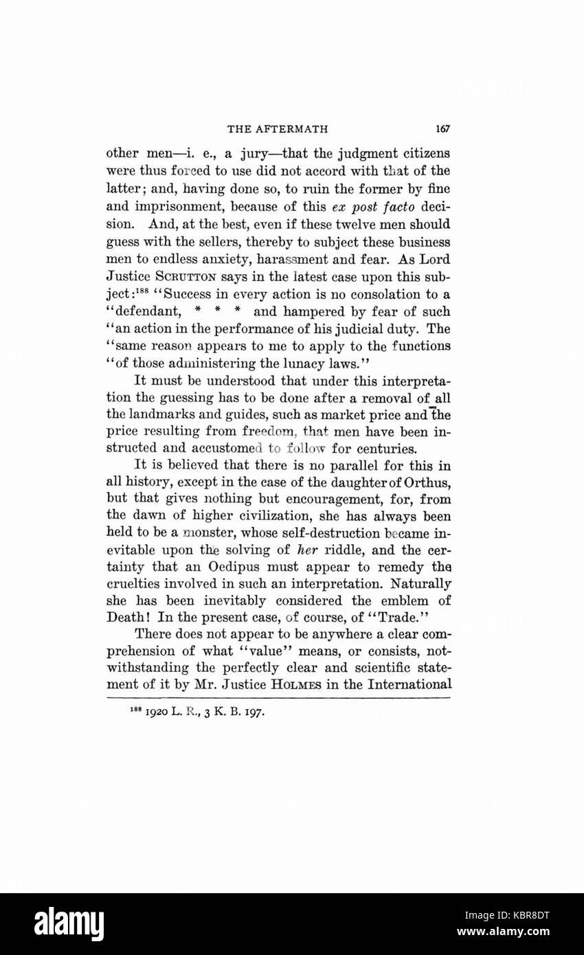 Earle, la fixation des prix ne détruire la liberté, 1920, 167 Banque D'Images