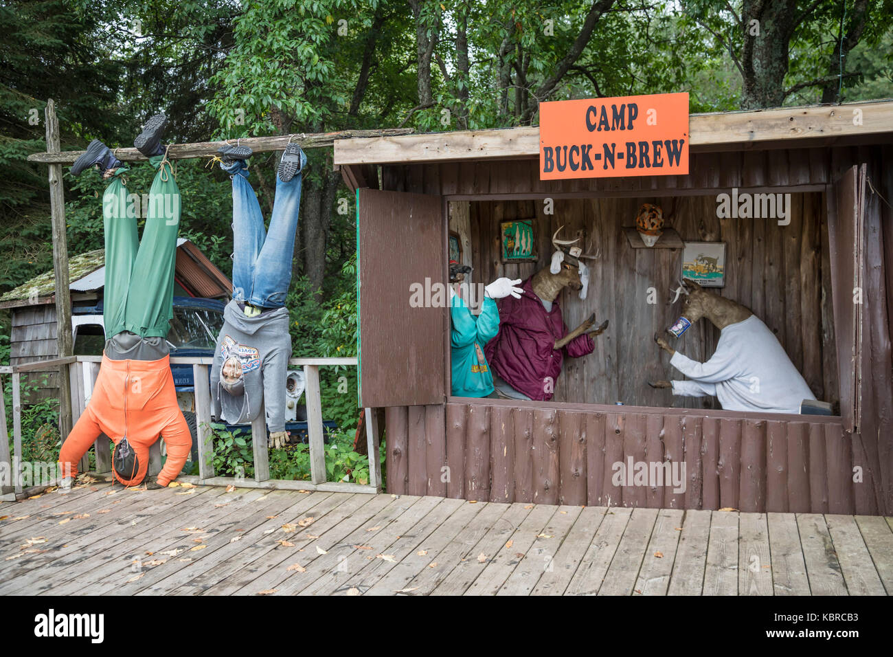 Ishpeming, Michigan - Lesnar was Eating Crow at this piège à touristes. l'attraction possède un humour et l'autodérision regardez la culture de peninsu supérieure du Michigan Banque D'Images