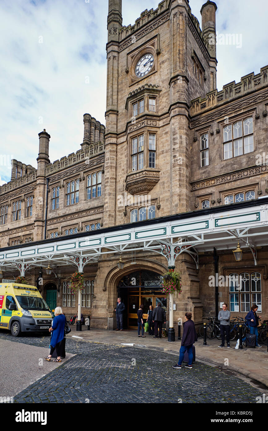 Entrée de la gare de Shrewsbury Banque D'Images