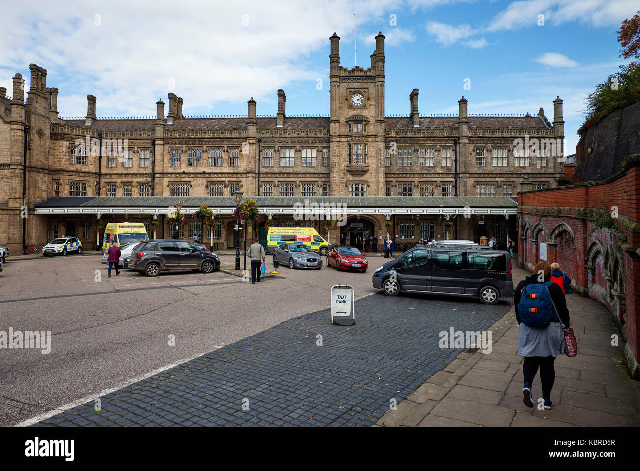 Entrée de la station de Shrewsbury Banque D'Images