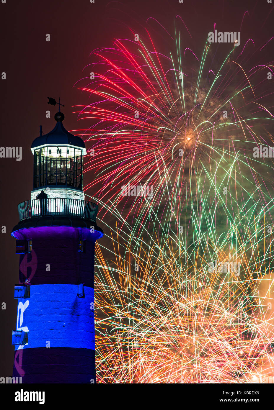 L'affichage à l'artifice d'Artifice britannique championnats, Plymouth 2016 Banque D'Images