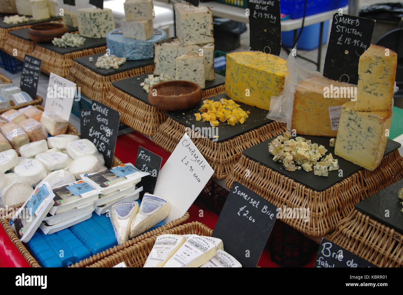 Alimentaire, marché artisanal Dimanche, Frome Banque D'Images